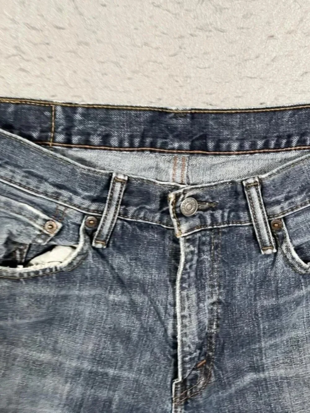 Levi’s Blue Denim Shorts Red Tab Vintage W34 I5